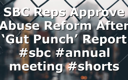 SBC Reps Approve Abuse Reform After ‘Gut Punch’ Report #sbc #annual meeting #shorts