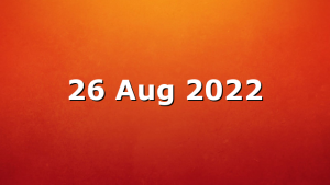 26 Aug 2022