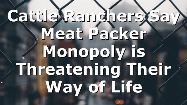 Cattle Ranchers Say Meat Packer Monopoly is Threatening Their Way of Life