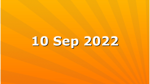 10 Sep 2022