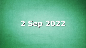 2 Sep 2022