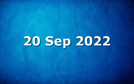 20 Sep 2022