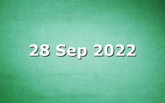 28 Sep 2022