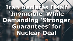 Iran Declares Itself ‘Invincible’ While Demanding ‘Stronger Guarantees’ for Nuclear Deal