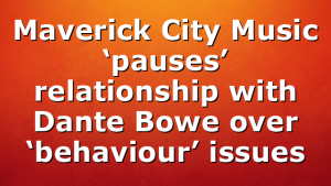 Maverick City Music ‘pauses’ relationship with Dante Bowe over ‘behaviour’ issues