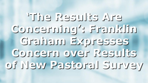 ‘The Results Are Concerning’: Franklin Graham Expresses Concern over Results of New Pastoral Survey