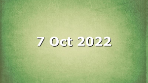 7 Oct 2022